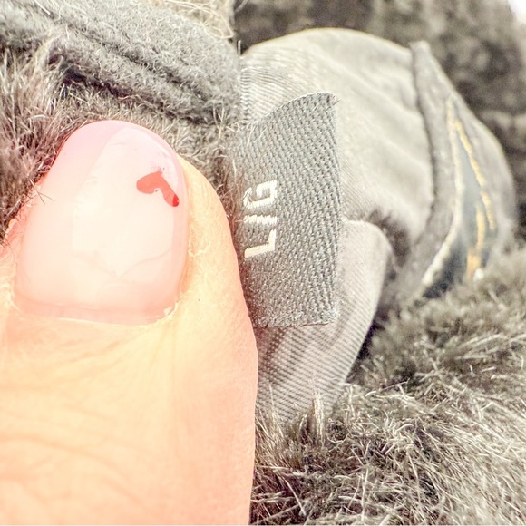 Guess Black Leather Jacket with Fur Trim and Asymmetrical Zipper - Picture 8 of 8